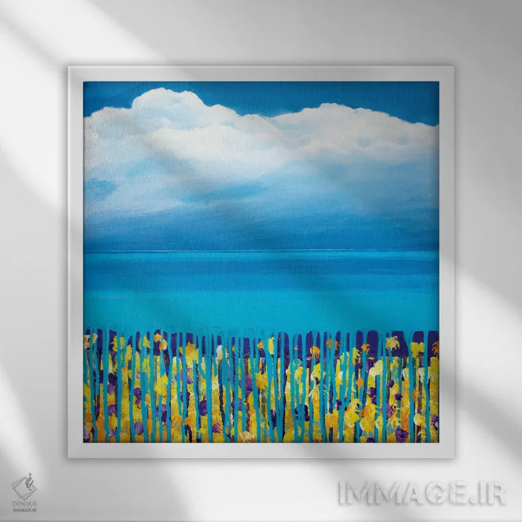 تابلو چشمانداز کوچک III اثر دنیلا کارلتی - نمای قابدار سفید