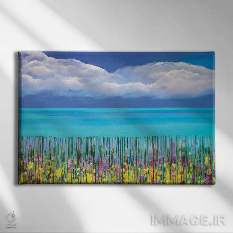 تابلو مد بالا IV اثر دنیلا کارلتی - نمای روبهرو روی دیوار