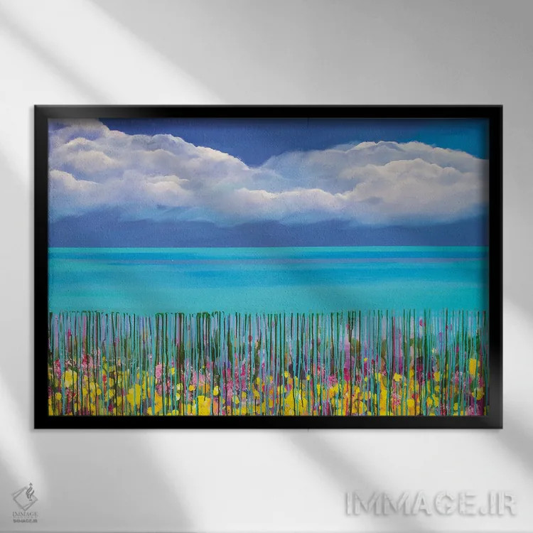 تابلو مد بالا IV اثر دنیلا کارلتی - نمای قابدار مشکی