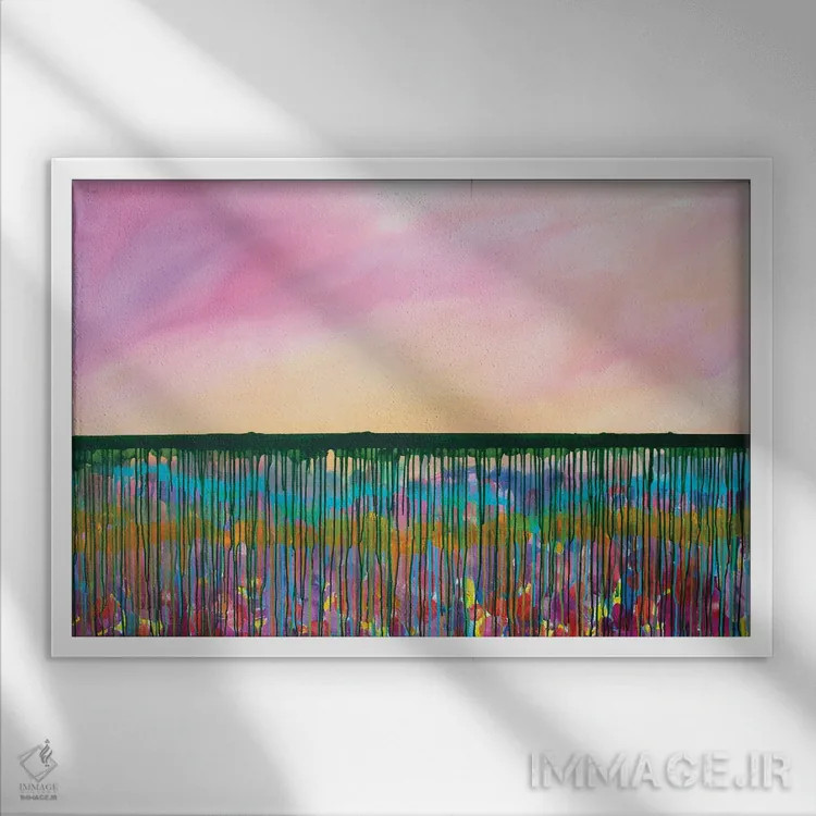 تابلو طلوع تابستانی اثر دنیلا کارلتی - نمای قابدار سفید