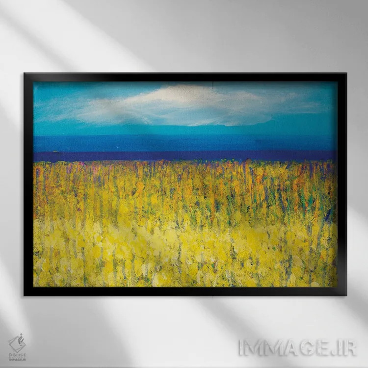 تابلو بهار کوچک 2020 اثر دنیلا کارلتی - نمای قابدار مشکی