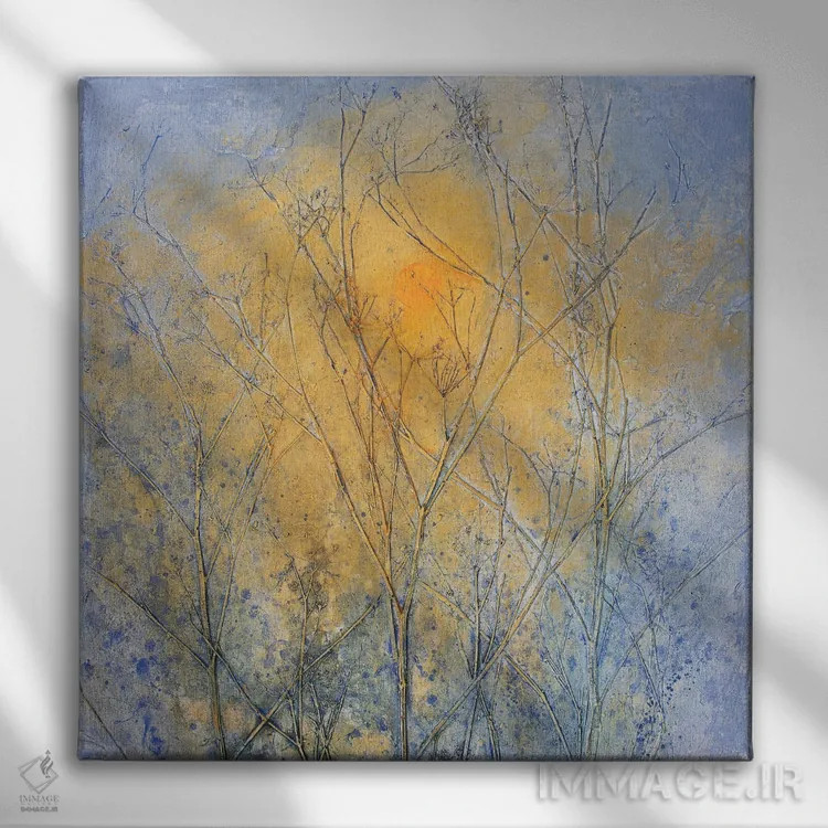 تابلو سپیدهدم اثر دنیلا کارلتی - نمای روبهرو روی دیوار