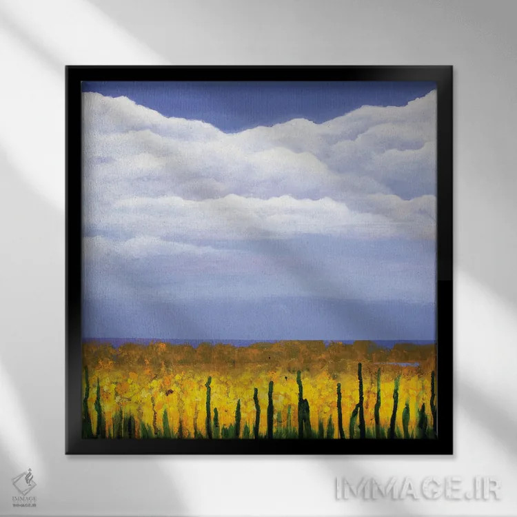 تابلو منظرهٔ کوچک IV اثر دنیلا کارلتی - نمای قابدار مشکی