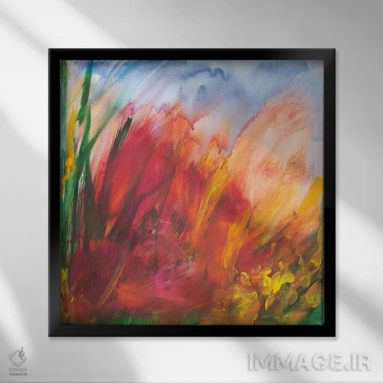 تابلو باغ کوچک وحشی I اثر دنیلا کارلتی - نمای قابدار مشکی