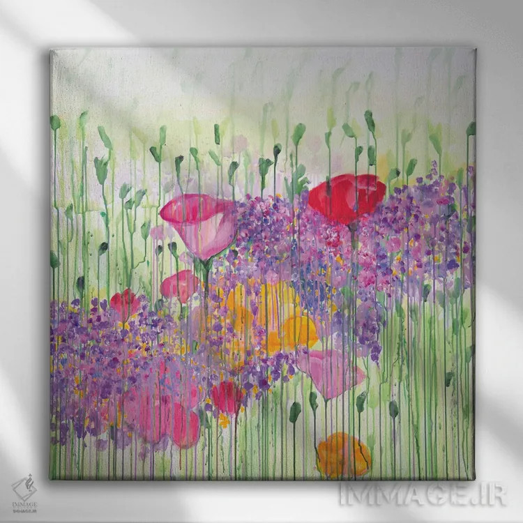 تابلو باغ I اثر دنیلا کارلتی - نمای روبهرو روی دیوار