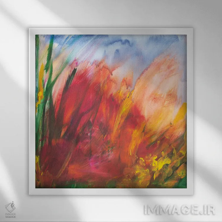 تابلو باغ کوچک وحشی I اثر دنیلا کارلتی - نمای قابدار سفید