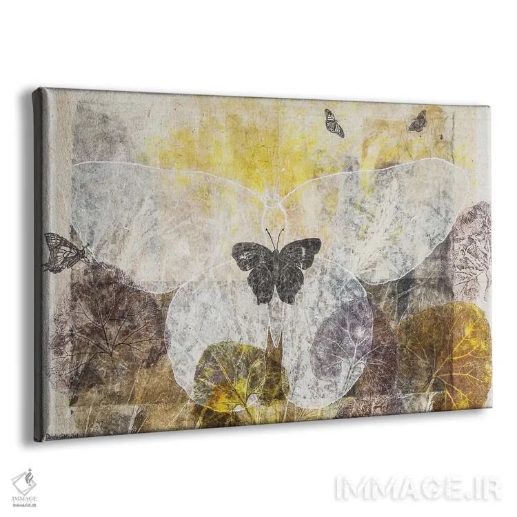 تابلو پروانهها از پاییز لذت میبرند اثر دنیلا کارلتی - نمای پرسپکتیو محصول