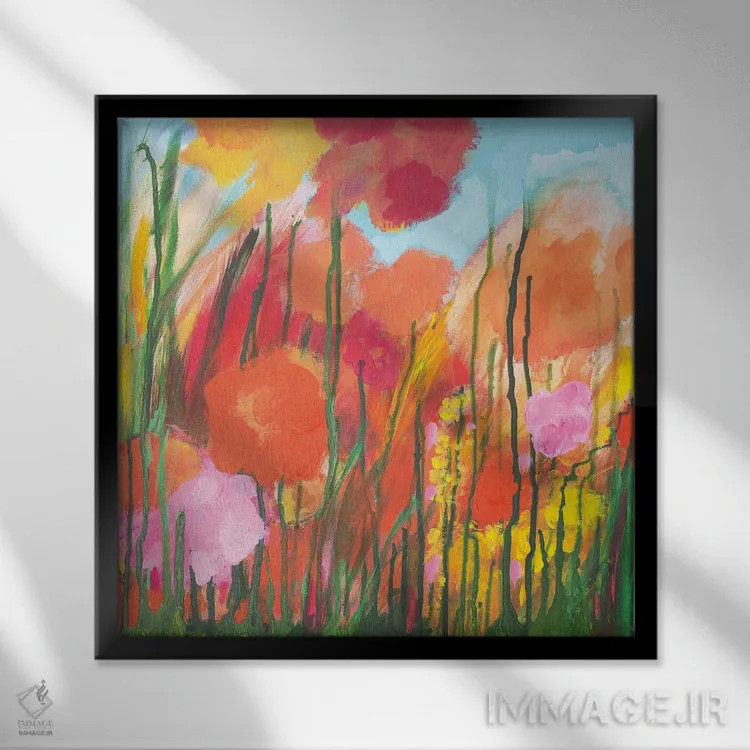 تابلو باغ وحشی کوچک اثر دنیلا کارلتی - نمای قابدار مشکی