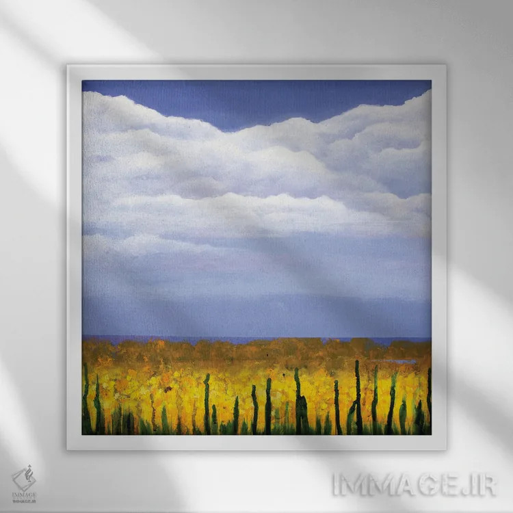 تابلو منظرهٔ کوچک IV اثر دنیلا کارلتی - نمای قابدار سفید