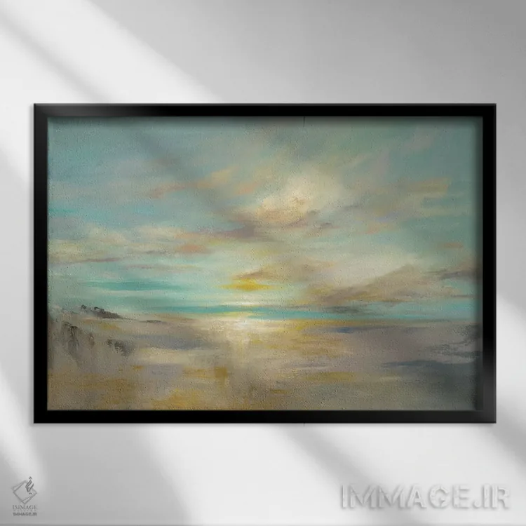 تابلو پس از طوفان اثر باورا دارگو - نمای قابدار مشکی