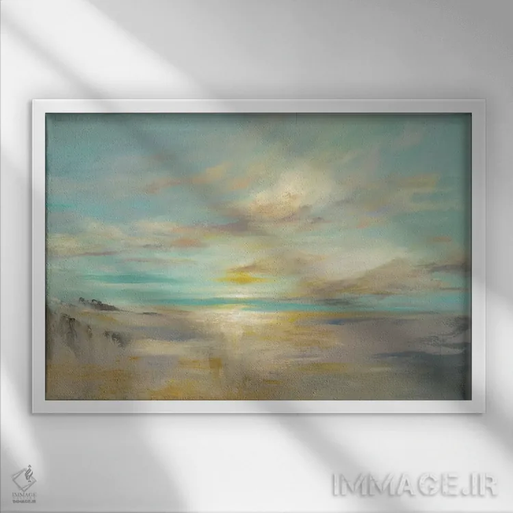 تابلو پس از طوفان اثر باورا دارگو - نمای قابدار سفید