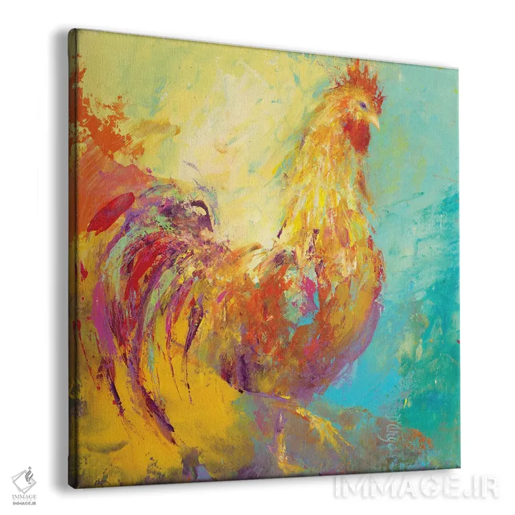 تابلو مرغ بامزه I اثر باورا دارگو - نمای پرسپکتیو محصول