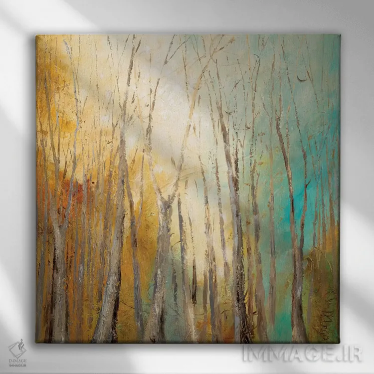 تابلو شادی پاییزی اثر باورا دارگو - نمای روبهرو روی دیوار