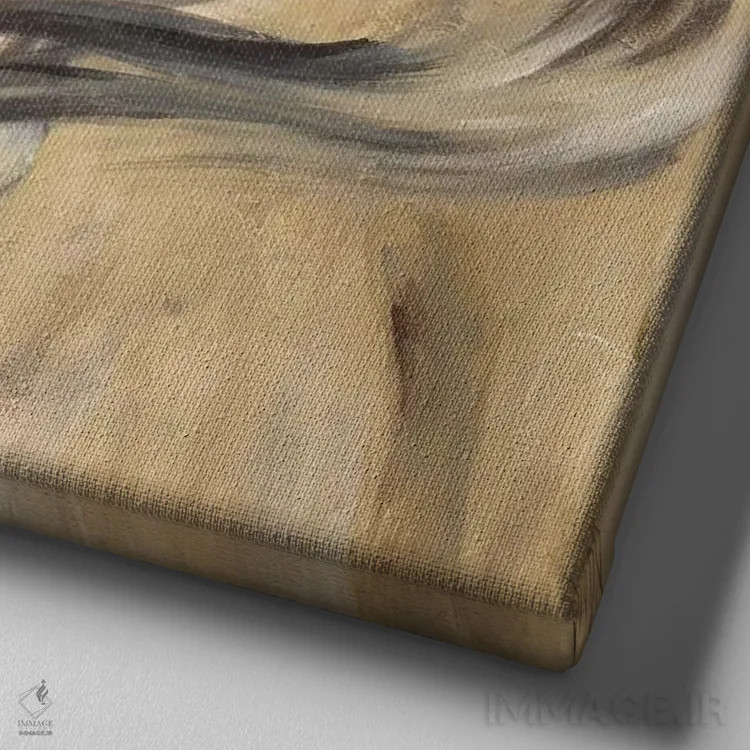 تابلو یکپارچگی اثر باورا دارگو - نمای نزدیک بافت بوم