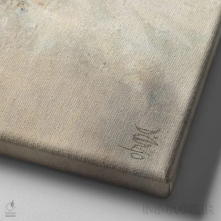 تابلو کاکاتو (پرندهٔ استرالیایی) اثر باورا دارگو - نمای نزدیک بافت بوم