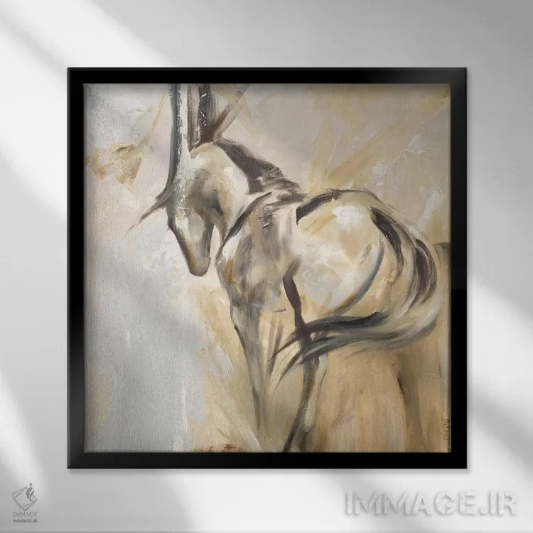 تابلو یکپارچگی اثر باورا دارگو - نمای قابدار مشکی