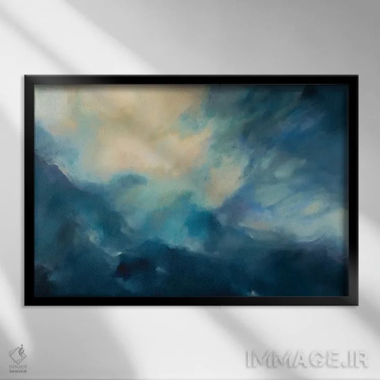 تابلو نزدیک به تاریکی اثر باورا دارگو - نمای قابدار مشکی