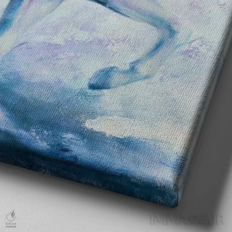 تابلو خاکستری اسپانیایی اثر باورا دارگو - نمای نزدیک بافت بوم