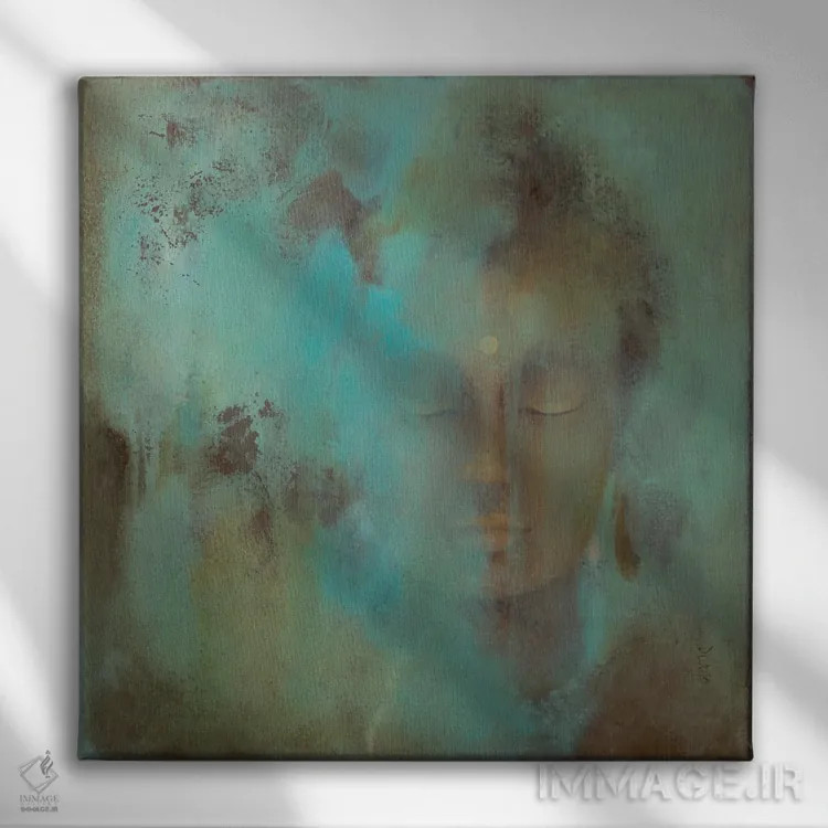 تابلو مانترا (ذکر) اثر باورا دارگو - نمای روبهرو روی دیوار