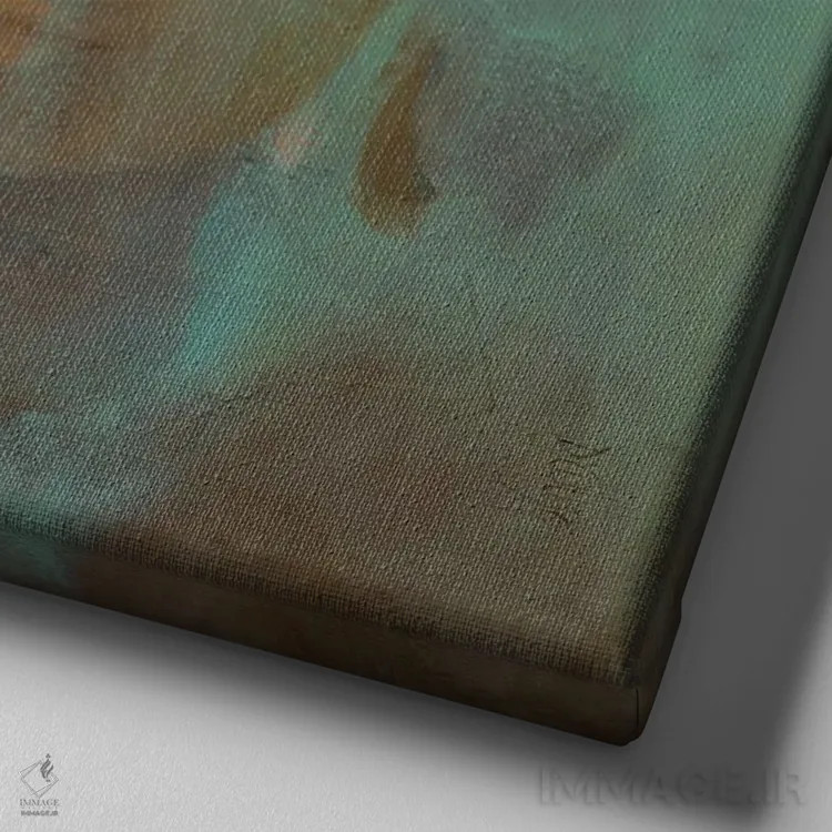 تابلو مانترا (ذکر) اثر باورا دارگو - نمای نزدیک بافت بوم