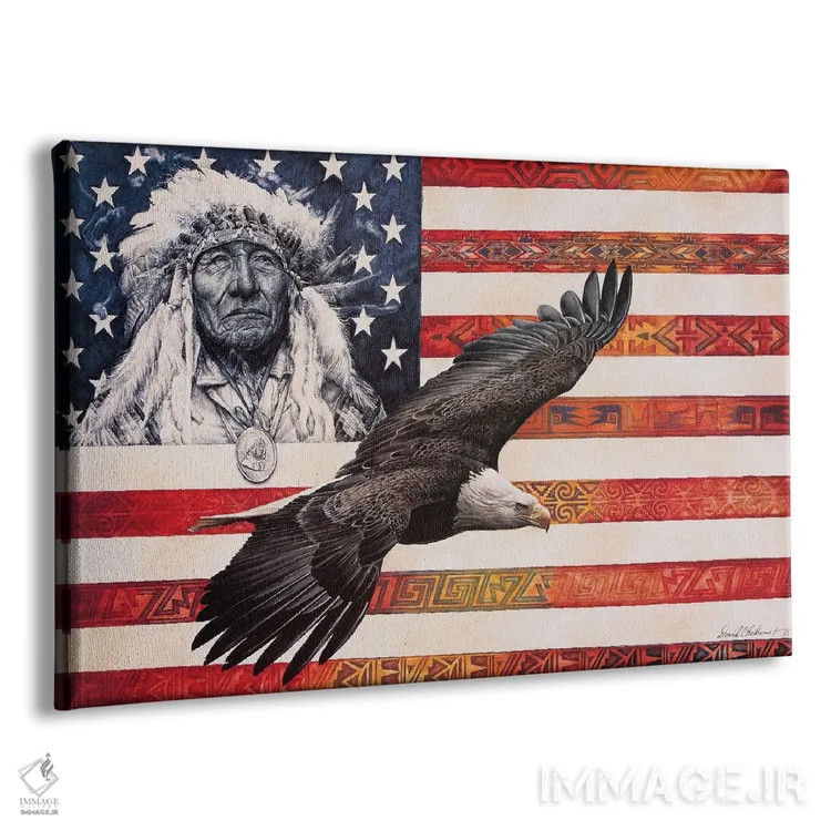 تابلو روح آمریکا اثر دیوید بهرنس - نمای پرسپکتیو محصول