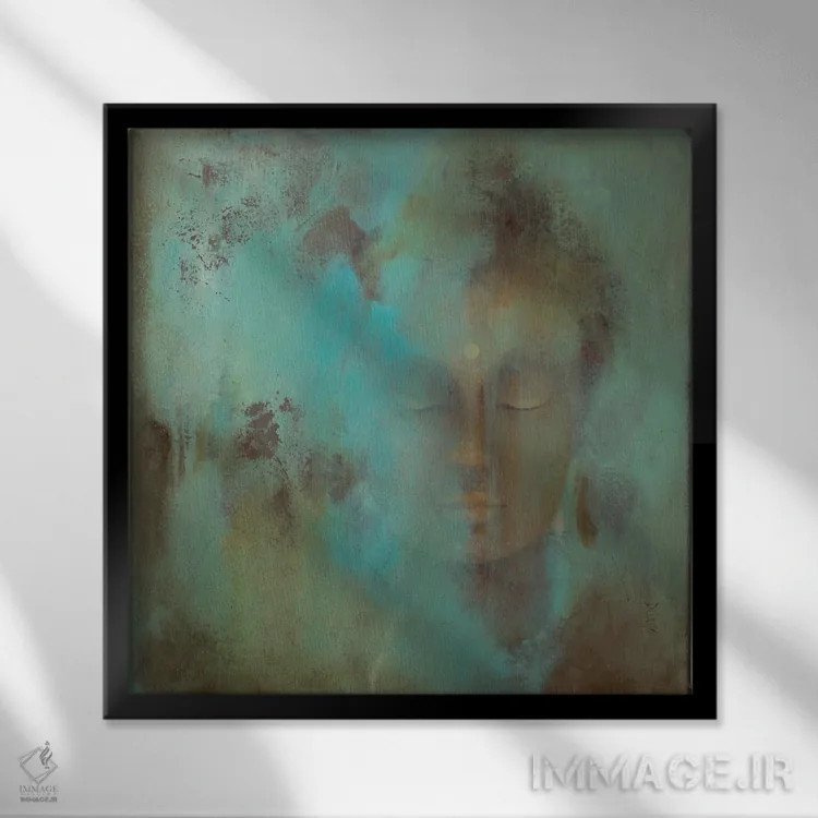 تابلو مانترا (ذکر) اثر باورا دارگو - نمای قابدار مشکی