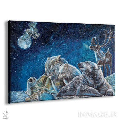 تابلو نجوای ماه زمستانی اثر دیوید بهرنس - نمای پرسپکتیو محصول