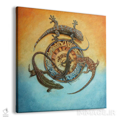 تابلو سفر میمبریس (تمدن بومی آمریکا) اثر دیوید بهرنس - نمای پرسپکتیو محصول