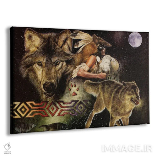 تابلو ماه آراپاهو (قبیله بومی آمریکا) اثر دیوید بهرنس - نمای پرسپکتیو محصول