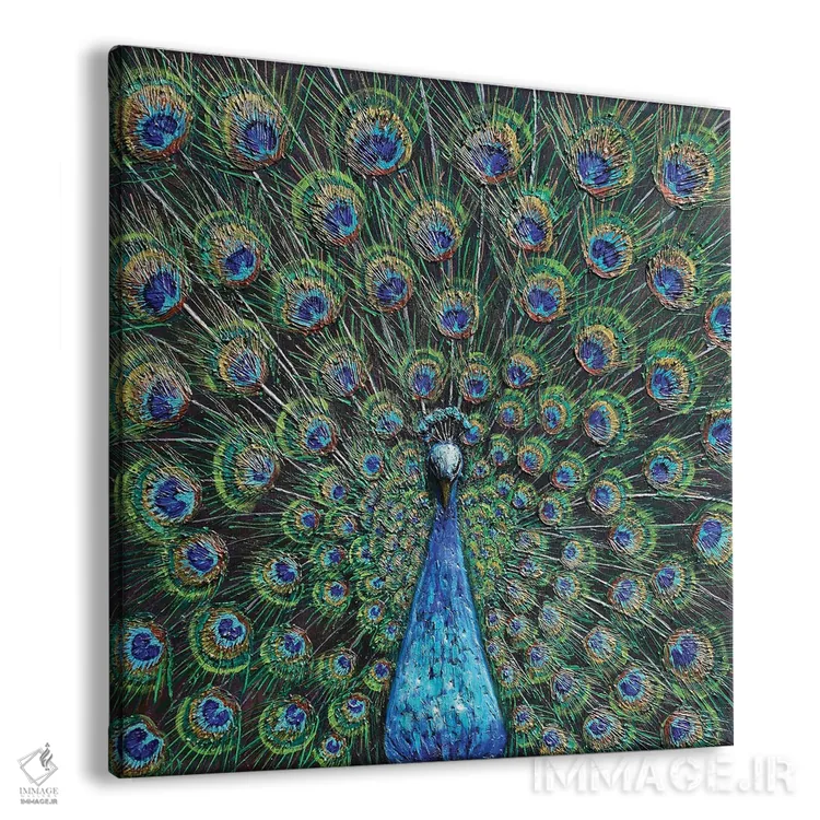 تابلو طاووس اثر آماندا داگ - نمای پرسپکتیو محصول