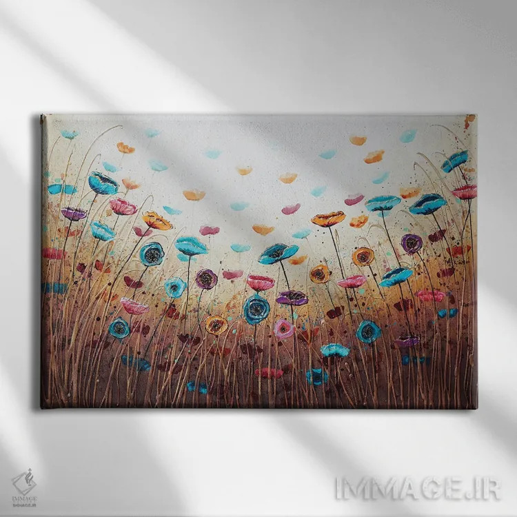 تابلو عطر گلها اثر آماندا داگ - نمای روبهرو روی دیوار