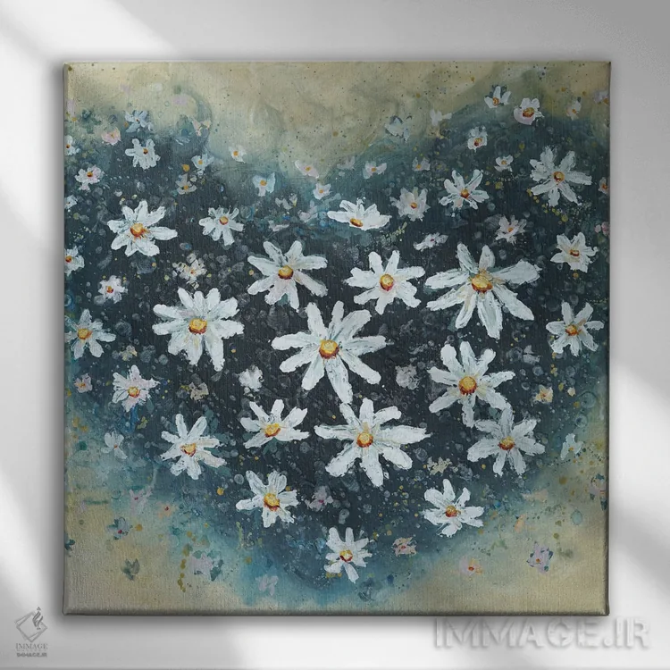 تابلو قلب سرزنده اثر آماندا داگ - نمای روبهرو روی دیوار