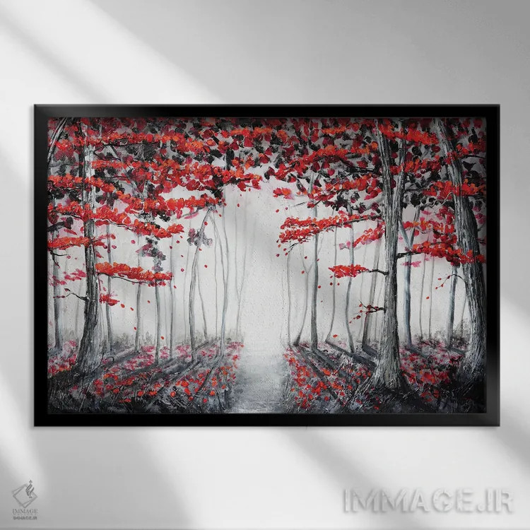 تابلو جادوی جنگل اثر آماندا داگ - نمای قابدار مشکی