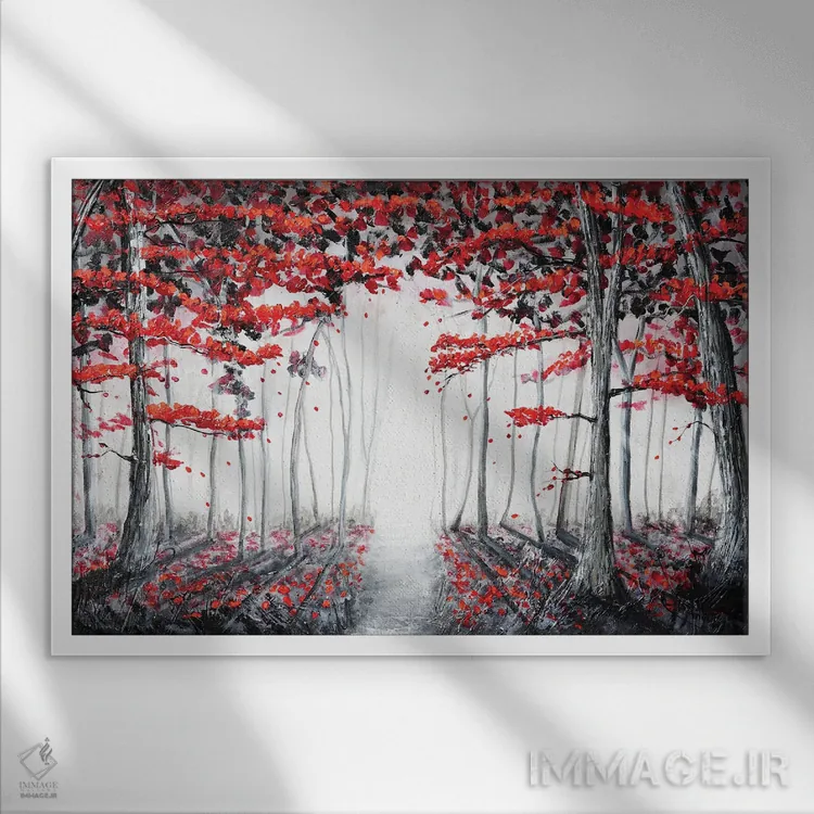 تابلو جادوی جنگل اثر آماندا داگ - نمای قابدار سفید