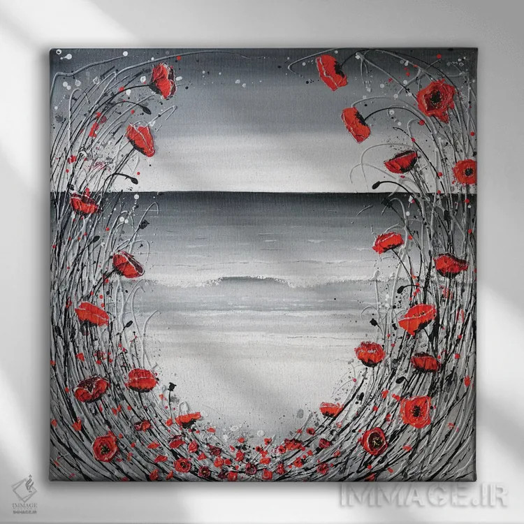 تابلو آسایش در ساحل اثر آماندا داگ - نمای روبهرو روی دیوار