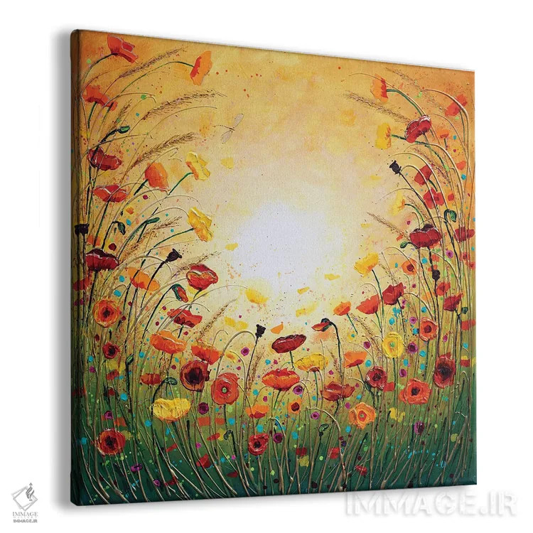 تابلو گلهای آفتابی شاداب اثر آماندا داگ - نمای پرسپکتیو محصول