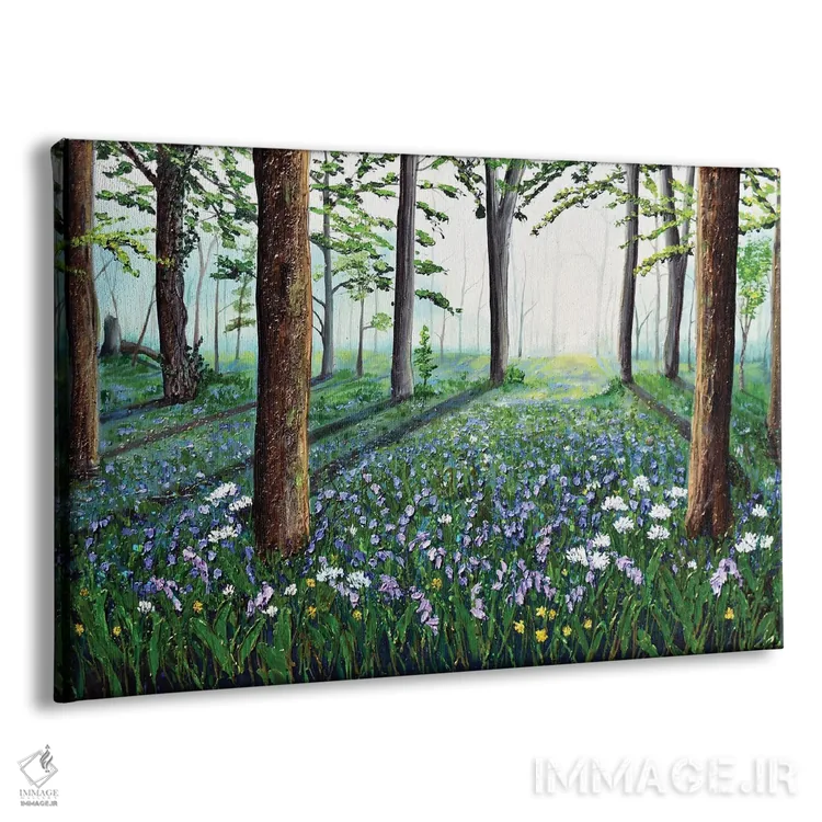 تابلو جنگلهای زنگولهای (گل بلوبل) اثر آماندا داگ - نمای پرسپکتیو محصول