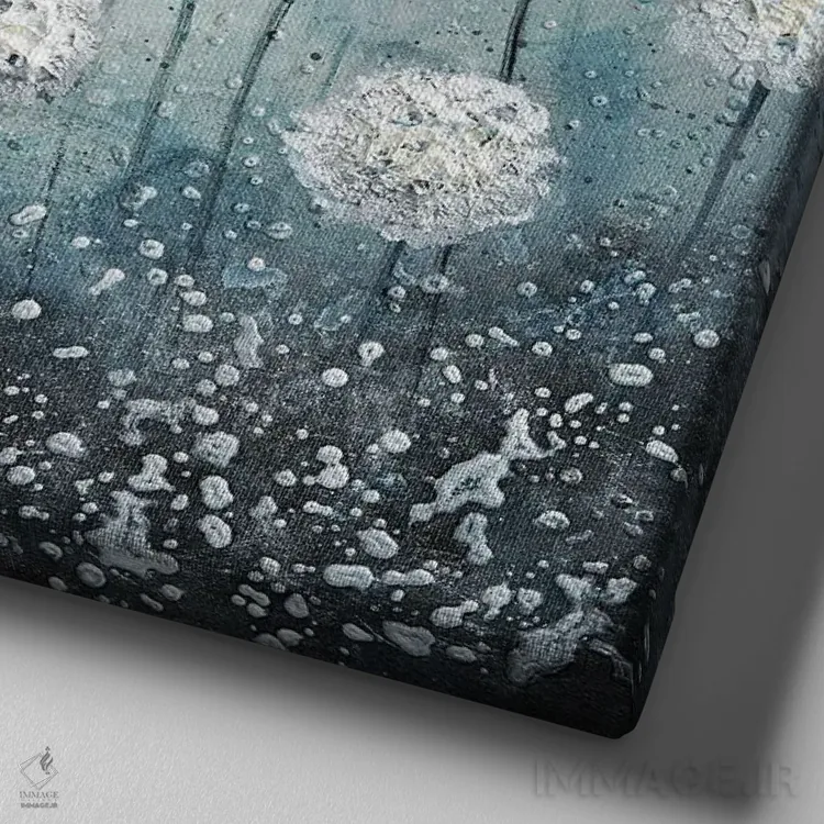 تابلو امید اثر آماندا داگ - نمای نزدیک بافت بوم