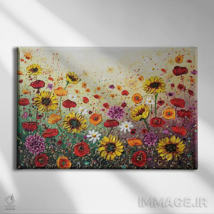 تابلو عشق شکوفا اثر آماندا داگ - نمای روبهرو روی دیوار