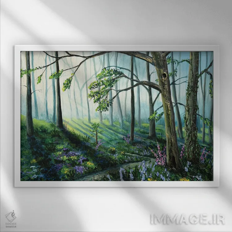 تابلو آغاز اثر آماندا داگ - نمای قابدار سفید