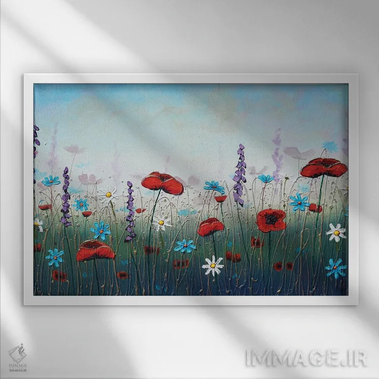 تابلو عصر تابستانی اثر آماندا داگ - نمای قابدار سفید