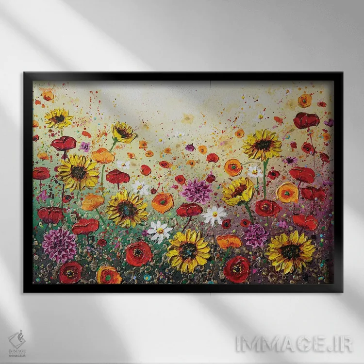 تابلو عشق شکوفا اثر آماندا داگ - نمای قابدار مشکی