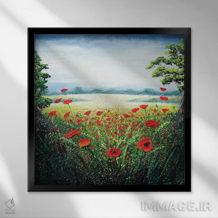 تابلو خاطرهٔ ماندگار اثر آماندا داگ - نمای قابدار مشکی