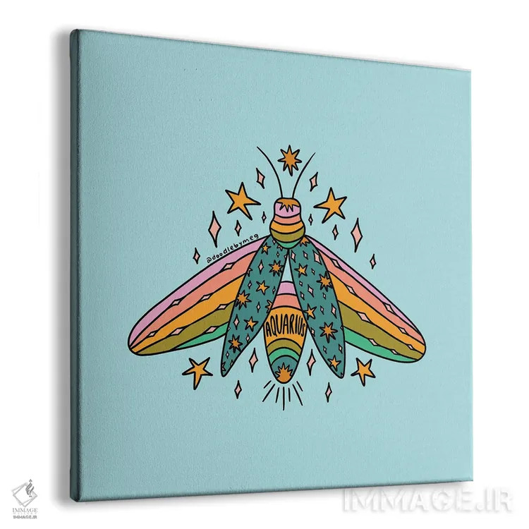 تابلو کرم شبتاب دلو اثر دودل بای مگ (استودیوی هنری) - نمای پرسپکتیو محصول