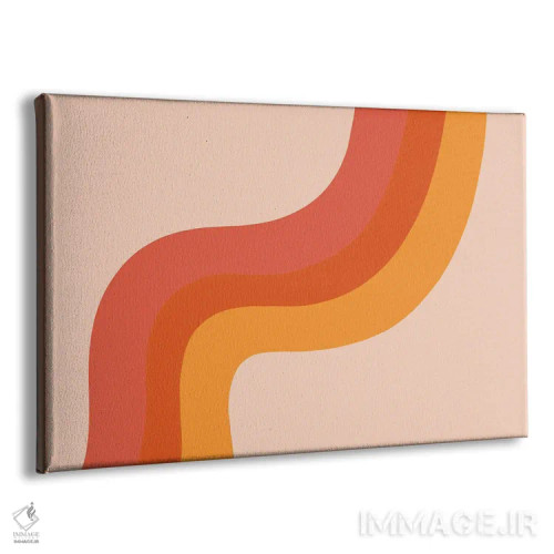 تابلو راهراههای رترو (سبک قدیمی) اثر دودل بای مگ (استودیوی هنری) - نمای پرسپکتیو محصول