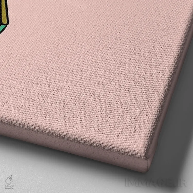 تابلو عنکبوت متولد آبان (برج عقرب) اثر دودل بای مگ (استودیوی هنری) - نمای نزدیک بافت بوم