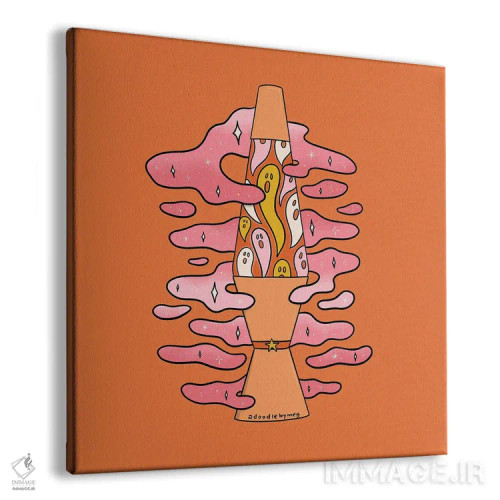 تابلو لامپ لاوا ترسناک (لوازم دکوری) اثر دودل بای مگ (استودیوی هنری) - نمای پرسپکتیو محصول