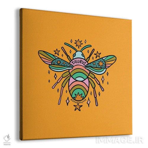 تابلو زنبور عسل متولد اردیبهشت (برج ثور) اثر دودل بای مگ (استودیوی هنری) - نمای پرسپکتیو محصول