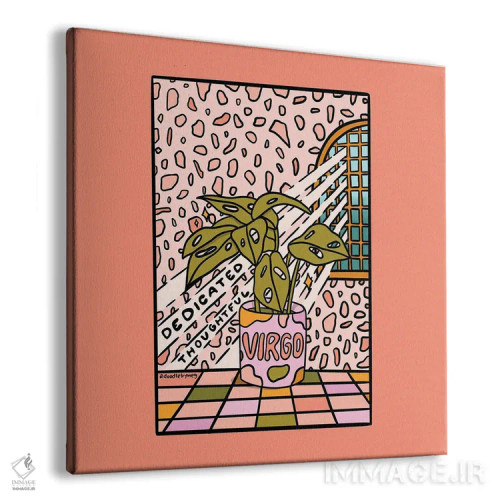 تابلو گیاه متولد شهریور (برج سنبله) اثر دودل بای مگ (استودیوی هنری) - نمای پرسپکتیو محصول
