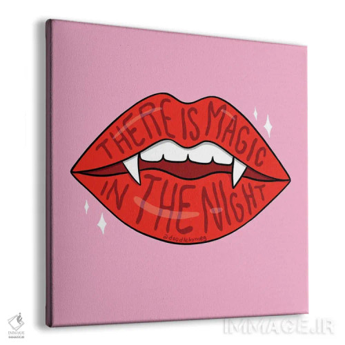 تابلو لبهای خونآشام اثر دودل بای مگ (استودیوی هنری) - نمای پرسپکتیو محصول